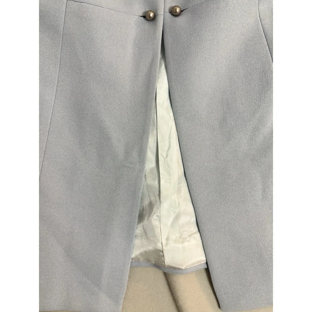 C Comma Vintage Gray Blue Dress Suit 42/44 Made Buenos Aires Classy Rare